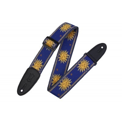 5 CM POLYPROPYLENE & LEATHER WITH BLUE SUN PATTERNS