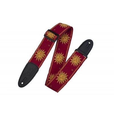 5 CM POLYPROPYLENE & LEATHER WITH RED SUN PATTERNS