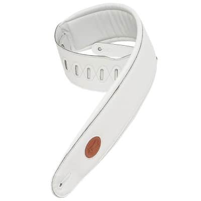 11 CM WHITE PADDED LEATHER