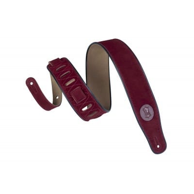 6,4 CM AVEC REBORD NOIR AVEC LOGO LEVY'S EN CUIR BURGUNDY