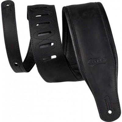 LIKE BUTTER - WIDE BUTTER LEATHER STRAP, 8,25 CM - BLACK