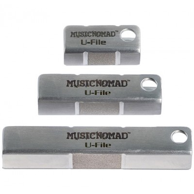 MUSICNOMAD MN813 FRET LEVELER - DIAMOND U-FILE FOR LEVELING SINGLE GUITAR FRETS - 3 PACK (1.25 , 2 , 3 )