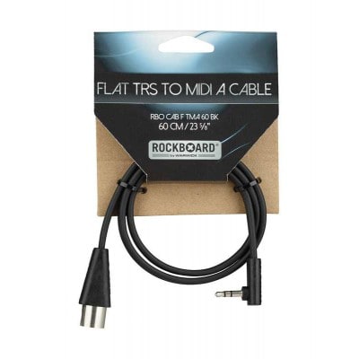 ROCKBOARD CABLE PLAT TRS VERS MIDI TYPE A - 60 CM - BLACK