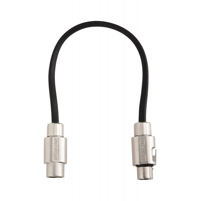 CABLE PATCH XLR - 30 CM - BLACK