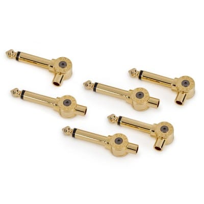 Rockboard Jack Solderless - 6 Jack, 1 Coupeur, 1 Cle - Gold