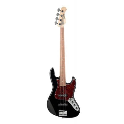 METROLINE VINTAGE J BASS ALDER BLACK PEARL HIGH POLISH