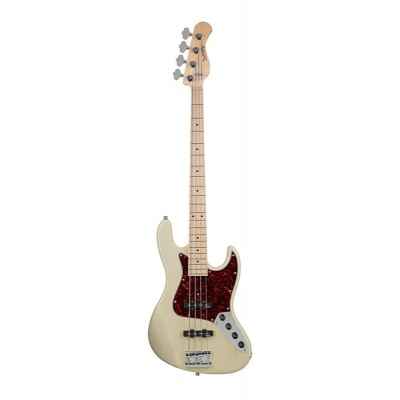 METROLINE VINTAGE J BASS ASH OLYMPIC WHITE