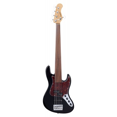 Metroexpress, Hybrid Pj 5, Fretless - Black Pearl,Rosewood