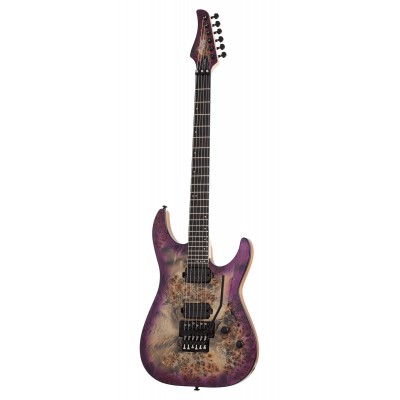 SCHECTER C-6 Pro Fr Aurora Burst