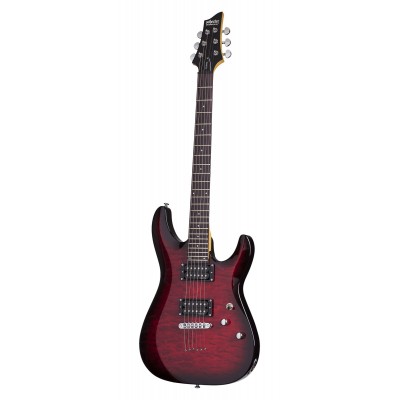 Schecter C-6 Plus Hh See Thru Cherry Burst