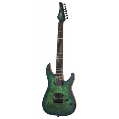 Schecter C-7 Pro Aqua Burst