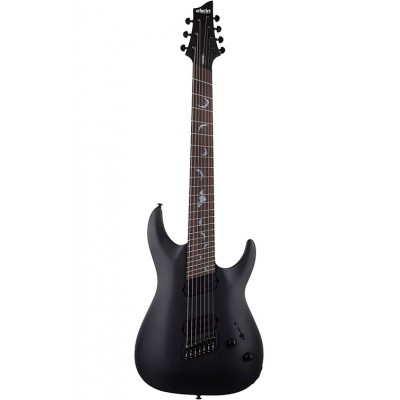 SCHECTER Damien 7 Multi-Scale Satin Black