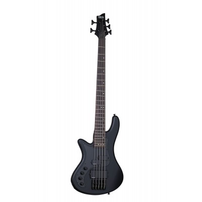 SCHECTER STILETTO STEALTH 5, GAUCHER - SATIN BLACK