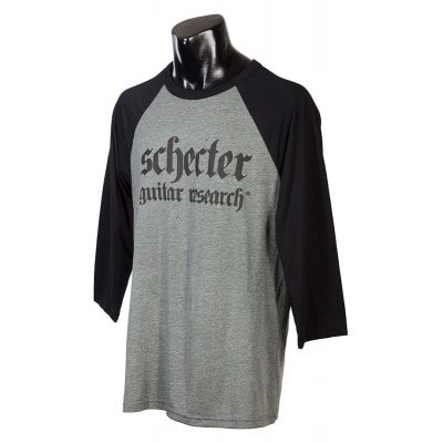 SCHECTER T-SHIRT MANCHE 3/4, SCHECTER GOTHIC, GRIS, S