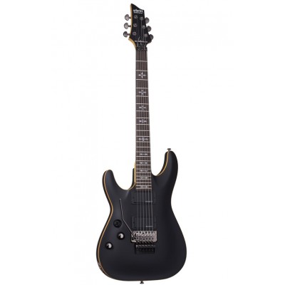 SCHECTER Demon 6 Floyd LH Aged Black Satin
