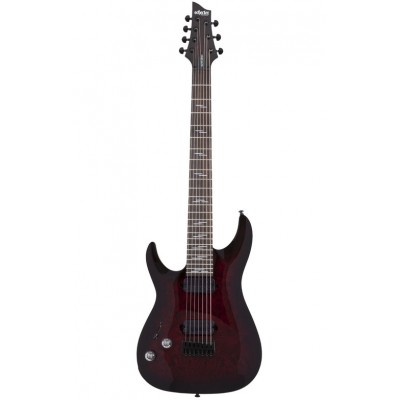 SCHECTER Omen Elite 7 LH Black Cherry Burst