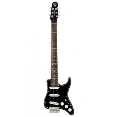 GUITARE DE VOYAGE TYPE STRATOCASTER - BLACK