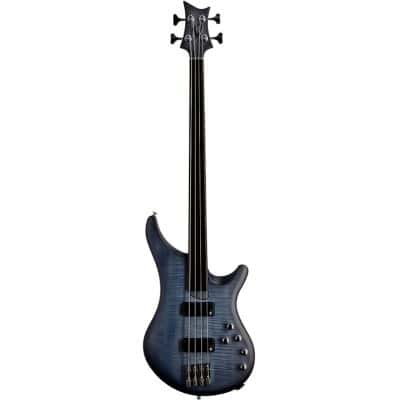 VIGIER ARPEGE IV CUSTOM FRETLESS IMETAL - DEEP DEEP BLUE MATTE IM,CHROME