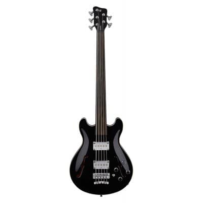 GPS STAR BASS 5 FRETLESS - SOLID BLACK