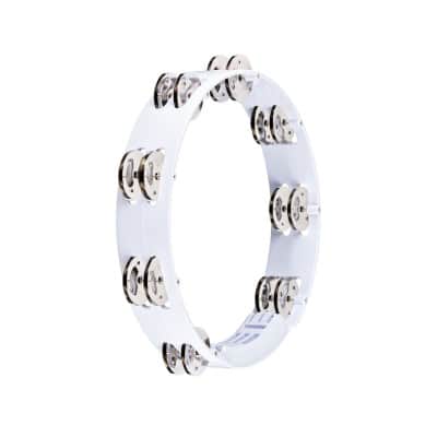 TAMBOURIN ABS BLANC 25CM 1R CYMB