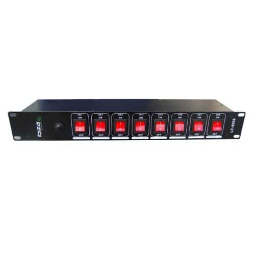 IBIZA SOUND 8-CH LIGHTING BOX SWITCHES 19" RACK