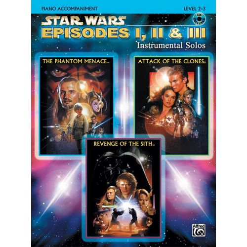 WILLIAMS JOHN - STAR WARS EPISODES I-III + CD - PIANO SOLO