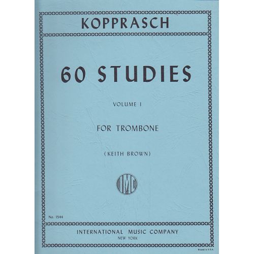 IMC KOPPRASCH C. - 60 STUDIES VOL.1 FOR TROMBONE