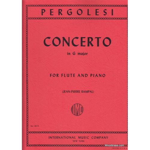 PERGOLESE - CONCERTO IN G MAJOR - FLUTE & PIANO