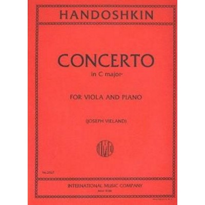 HANDOSHKIN I. - CONCERTO - ALTO & PIANO