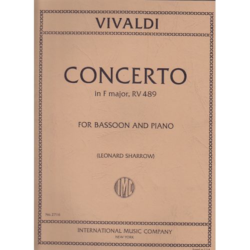 VIVALDI ANTONIO - CONCERTO IN F MAJOR RV 489
