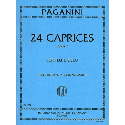 IMC PAGANINI N. - 24 CAPRICES OP.1 - FLUTE SOLO