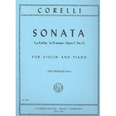 CORELLI A. - SONATA OP.5 N°12 
