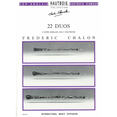 CHALON - 22 DUOS - 2 CORS ANGLAIS OU 2 HAUTBOIS