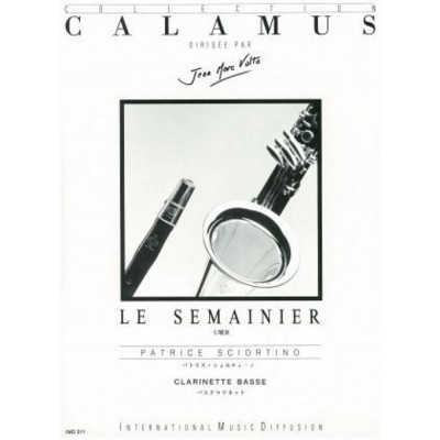 SCIORTINO PATRICE - LE SEMAINIER - CLARINETTE BASSE & PIANO