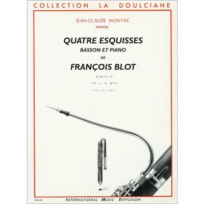 BLOT - QUATRE ESQUISSES - BASSON ET PIANO