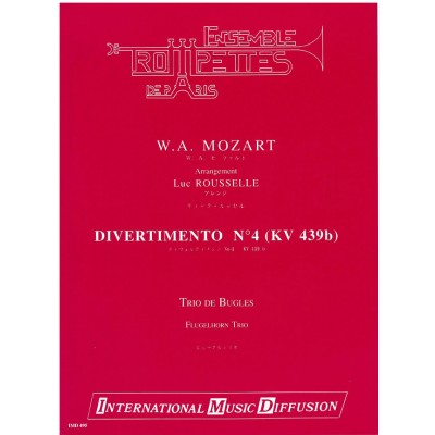 IMD ARPEGES MOZART - DIVERTIMENTO N° 4 KV 439 B - TRIO DE BUGLES
