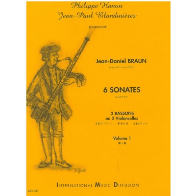 BRAUN - 6 SONATES VOL 1 - 2 BASSONS OU 2 CELLOS