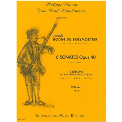 IMD ARPEGES BOISMORTIER - 6 SONATES OP 40 VOL 1 - 2 BASSONS OU 2 CELLOS OU 2 VIOLES