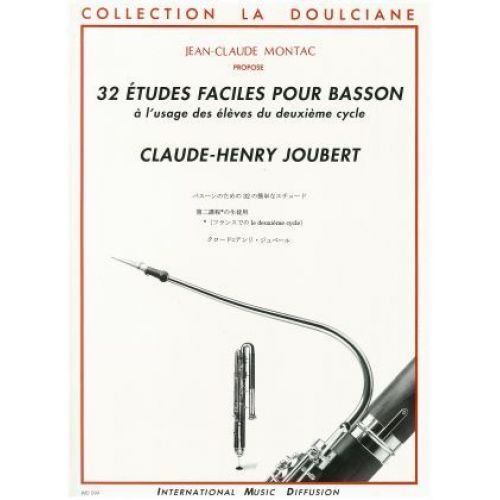 IMD ARPEGES JOUBERT C. H. - 32 ETUDES FACILES POUR BASSON