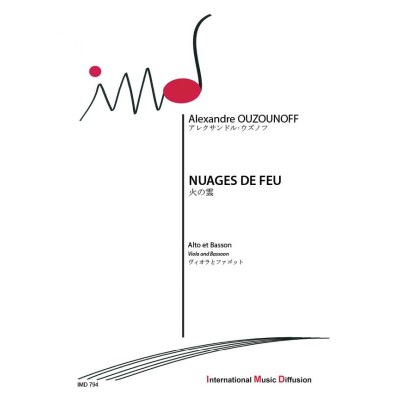 IMD ARPEGES OUZOUNOFF ALEXANDRE - NUAGES DE FEU - ALTO & BASSON