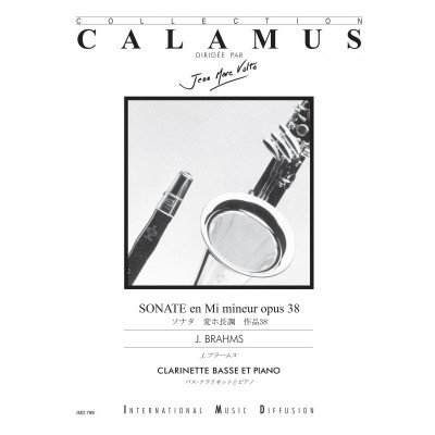 BRAHMS J. - SONATE OP.38 MI MINEUR - CLARINETTE BASSE & PIANO 