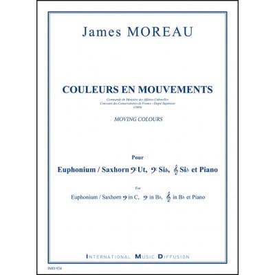 MOREAU JAMES - COULEURS EN MOUVEMENTS - EUPHONIUM & PIANO