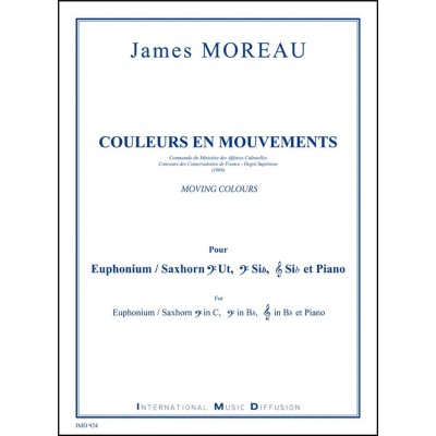 IMD ARPEGES MOREAU JAMES - COULEURS EN MOUVEMENTS - EUPHONIUM & PIANO