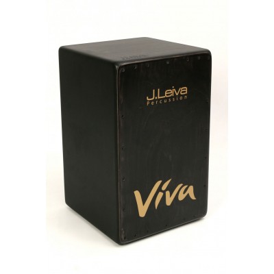 J LEIVA PERCUSSION Cajon Viva Black Edition