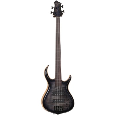 M7 SWAMP ASH-4 FL TBK V2 TRANSPARENT BLACK FRETLESS