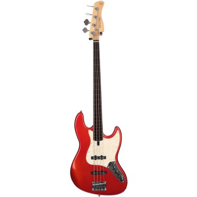 V7 ALDER-4 FL BMR RN V2  BRIGHT METALLIC RED FRETLESS