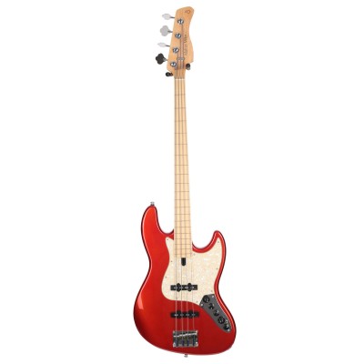 V7 SWAMP ASH-4 FL BMR V2  BRIGHT METALLIC RED FRETLESS