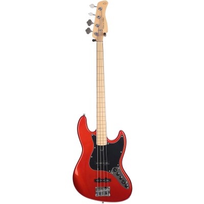 V7 VINTAGE ALDER-4 FL BMR V2 BRIGHT METALLIC RED FRETLESS
