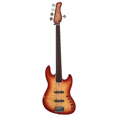 V9 ALDER-5 BRS FL V2 BROWN BURST FRETLESS