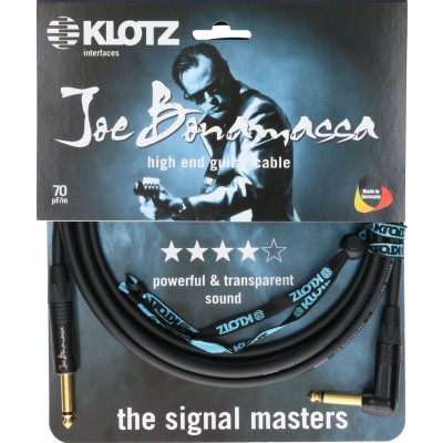 KLOTZ JOE BONAMASSA GUITAR 3M,JACK 2P-JACK 2P 90°,NEUTRIK